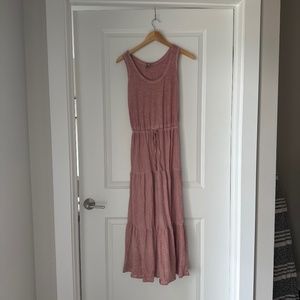Pink maxi dress